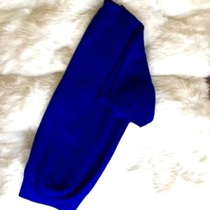 Men’s Royal Blue Short Sleeve Sweater Shirt